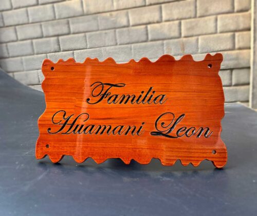 Letrero rustico tallado personalizado