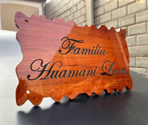 Letrero rustico tallado personalizado