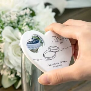 Destapador de Botella Corazón Personalizado | Regalo Original a Color