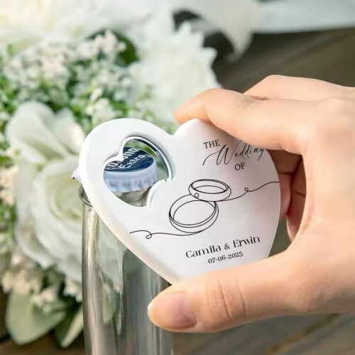 Destapador de Botella Corazón Personalizado | Regalo Original a Color